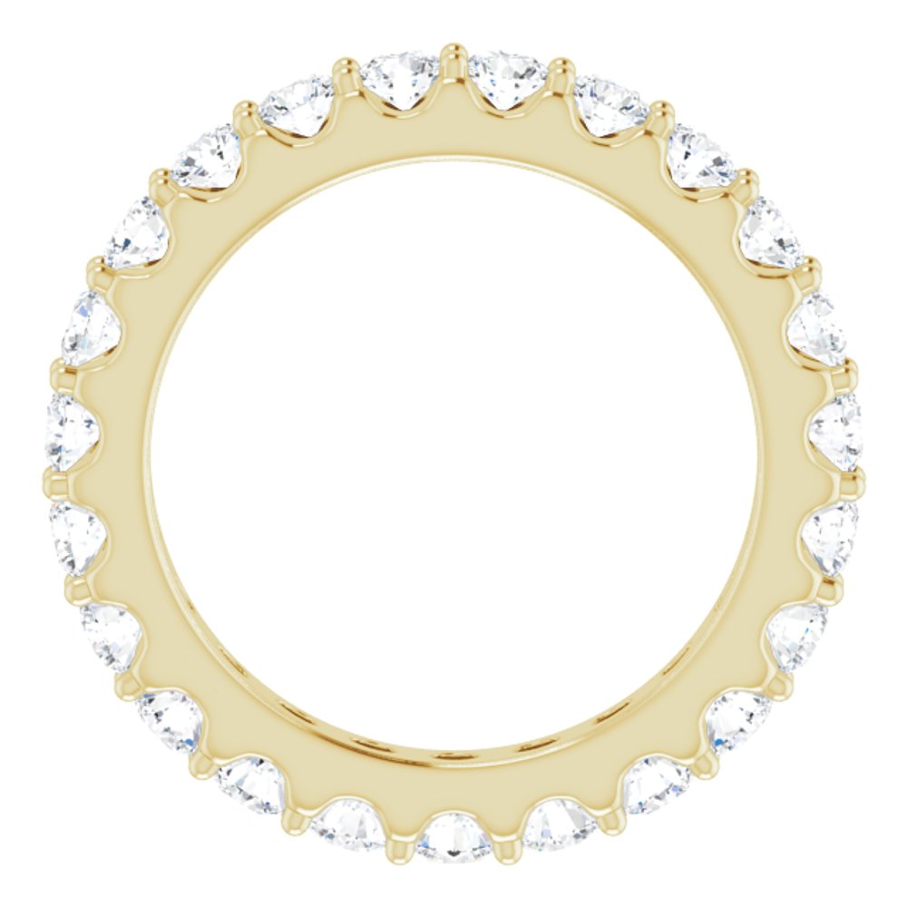 14K Yellow Gold 1 3/8 CTW Natural Diamond Eternity Band Size 4.5