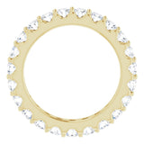 14K Yellow Gold 1 3/8 CTW Natural Diamond Eternity Band Size 4.5
