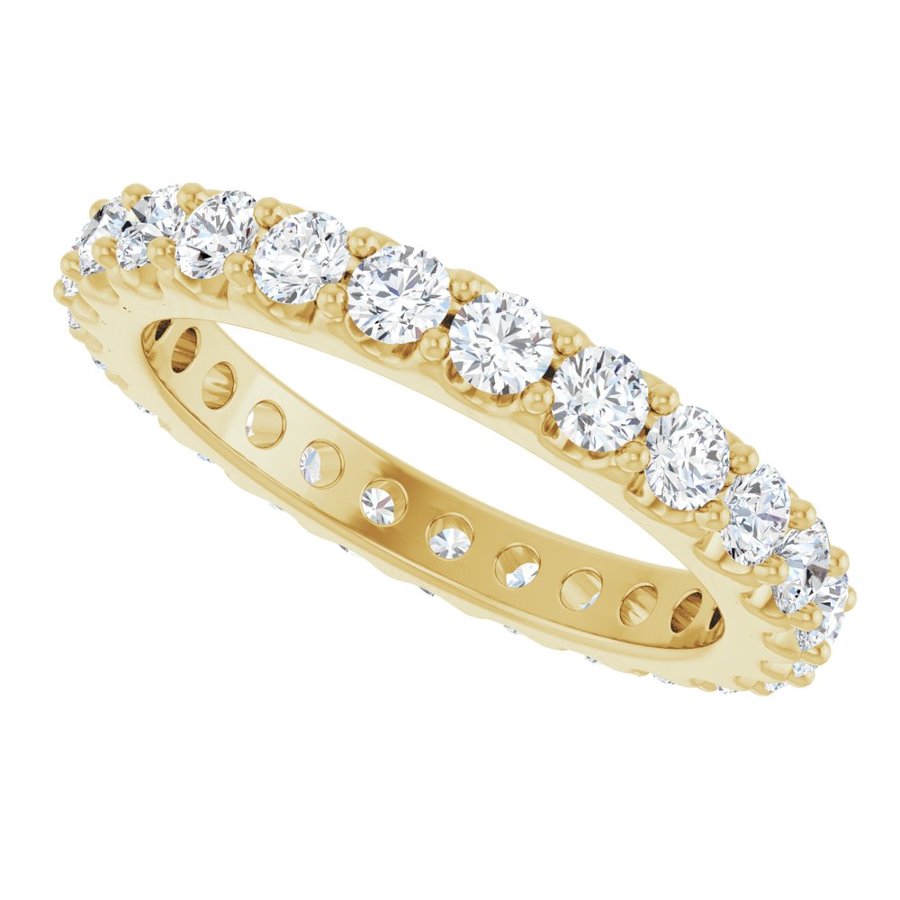 14K Yellow Gold 1 3/8 CTW Lab-Grown Diamond  Eternity Band