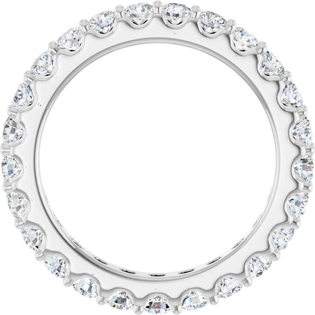 14K White 1 1/2 CTW Lab-Grown Diamond  Eternity Band