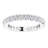 14K White 1 1/2 CTW Diamond Eternity Band