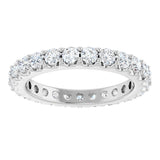 14K White 1 1/2 CTW Diamond Eternity Band