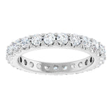 14K White 1 1/2 CTW Lab-Grown Diamond  Eternity Band