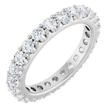 14K White 1 1/2 CTW Lab-Grown Diamond  Eternity Band