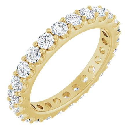 14K Yellow Gold 1 3/8 CTW Lab-Grown Diamond  Eternity Band