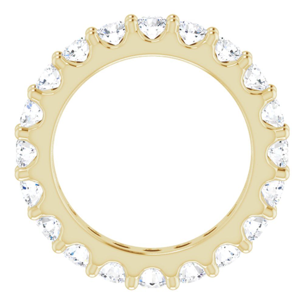 14K Yellow 1 3/4 CTW Natural Diamond Eternity Band Size 4.5