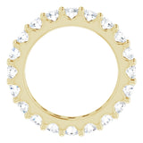 14K Yellow 1 3/4 CTW Natural Diamond Eternity Band Size 4.5