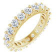 14K Yellow 1 3/4 CTW Natural Diamond Eternity Band Size 4.5