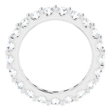 Platinum 1 7/8 CTW Natural Diamond Eternity Band
