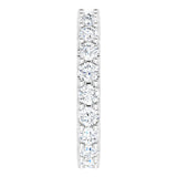 Platinum 1 7/8 CTW Natural Diamond Eternity Band