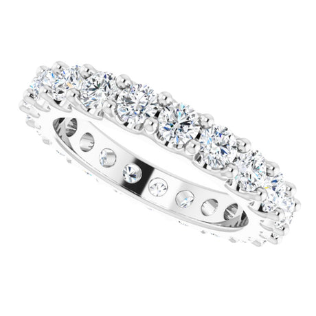 Platinum 1 7/8 CTW Diamond Eternity Band Size 5.5