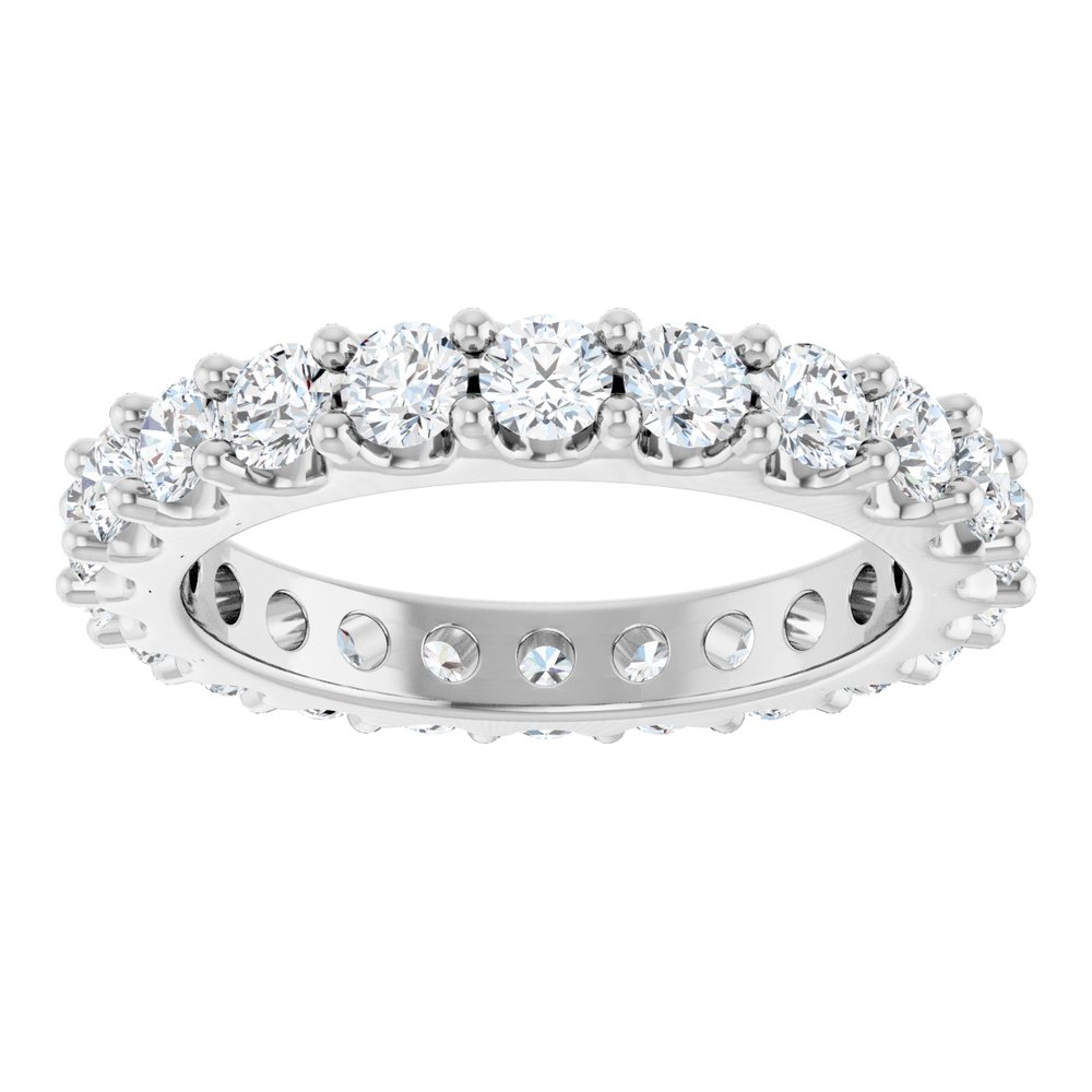 14K White 2 1/5 CTW Lab-Grown Diamond  Eternity Band