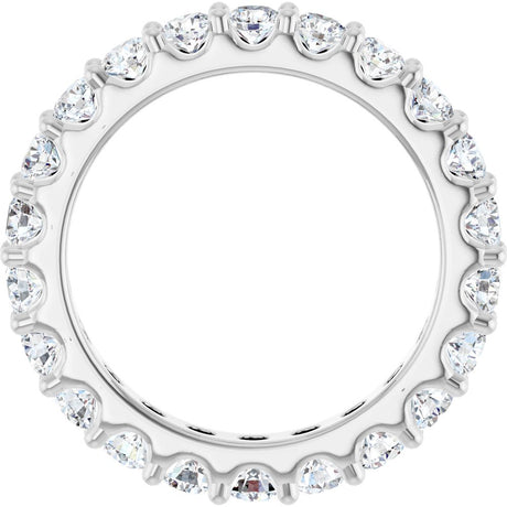 14K White 2 1/5 CTW Lab-Grown Diamond  Eternity Band