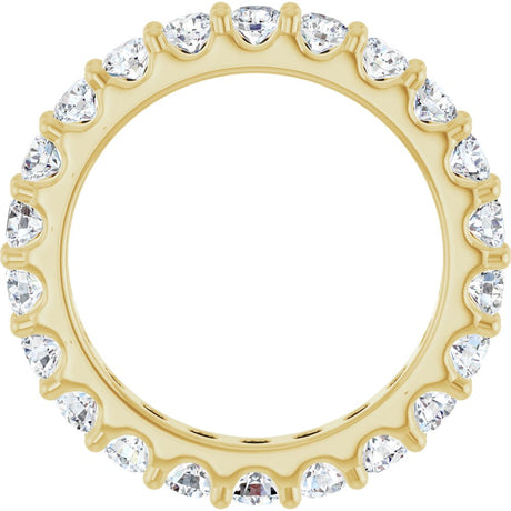 14K Yellow Gold 2 CTW Lab-Grown Diamond  Eternity Band
