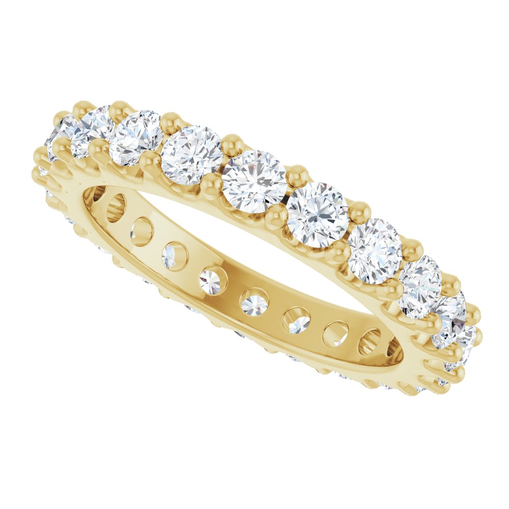 14K Yellow Gold 2 CTW Lab-Grown Diamond  Eternity Band