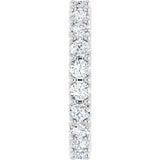 14K White Gold 2 1/5 CTW Lab-Grown Diamond  Eternity Band