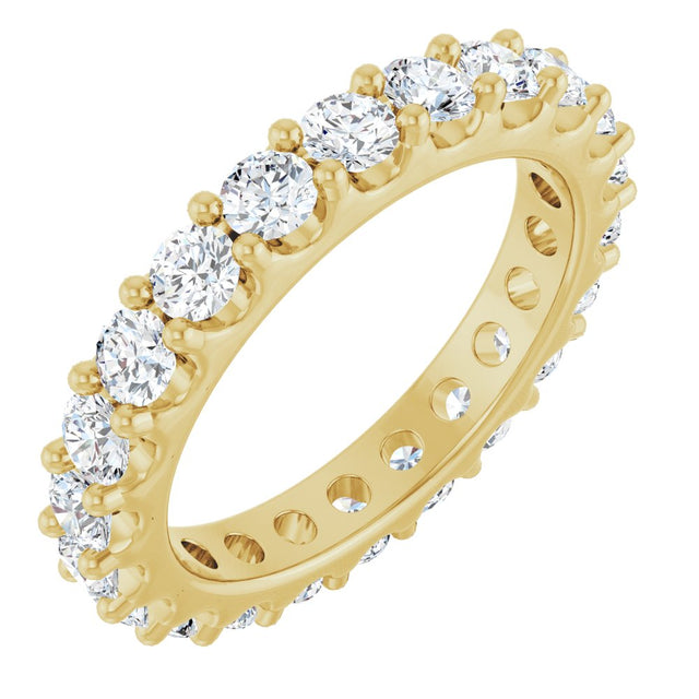 14K Yellow Gold 2 CTW Lab-Grown Diamond  Eternity Band