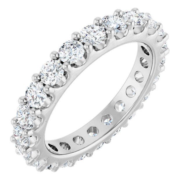 14K White Gold 2 1/5 CTW Lab-Grown Diamond  Eternity Band