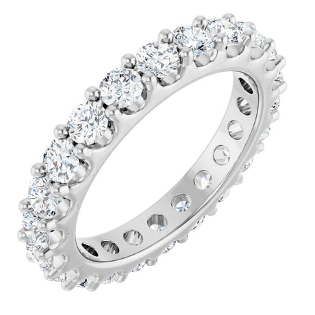 14K White 2 1/5 CTW Lab-Grown Diamond  Eternity Band