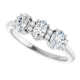 14K White 3/4 CTW Lab-Grown Diamond Anniversary Band