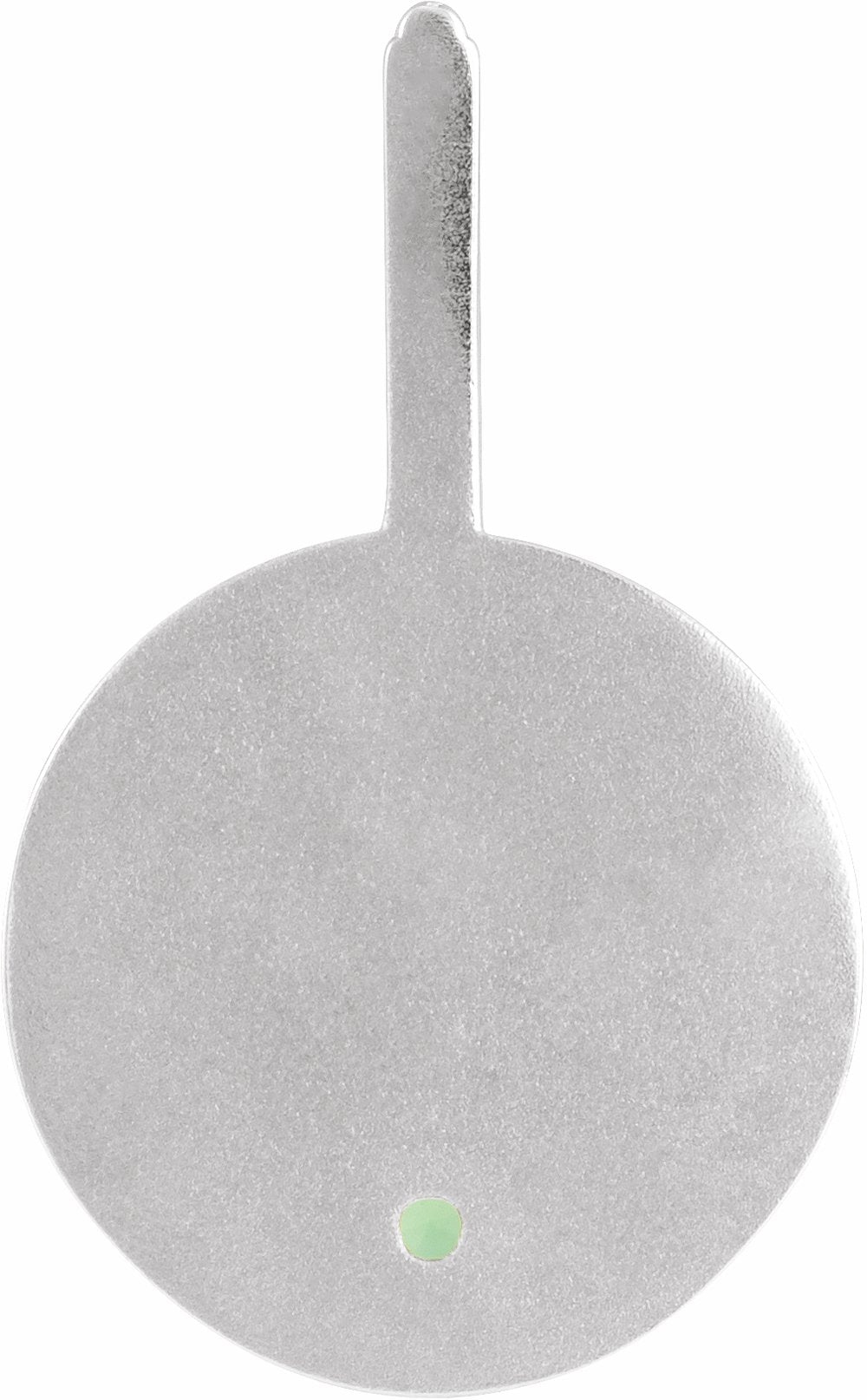 Sterling Silver Natural Green Chrysoprase & .005 CTW Natural Diamond Libra Charm/Pendant