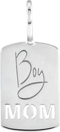 Sterling Silver Boy Mom Charm/Pendant 