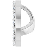 14K White Gold 1/4 CTW Lab-Grown Diamond Halo-Style Earring Jackets