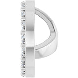 14K White Gold 1/4 CTW Lab-Grown Diamond Halo-Style Earring Jackets