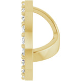 14K Yellow 1/3 CTW Lab-Grown Diamond Halo-Style Earring Jackets