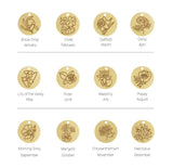 14K Yellow Gold Chrysanthemum November Birth Flower Pendant