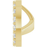 14K Yellow 1/5 CTW Natural Diamond Halo-Style Earring Jackets