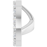 14K White 1/5 CTW Natural Diamond Halo-Style Earring Jackets