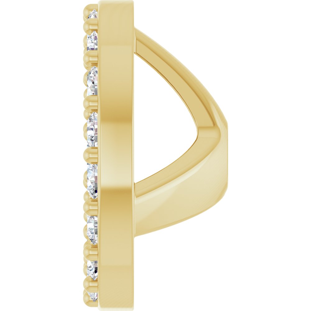 14K Yellow Gold 1/4 CTW Lab-Grown Diamond Halo-Style Earring Jackets