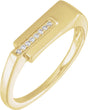 14K Yellow .04 CTW Single-Cut Natural Diamond Ring