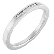 10K White Gold .03 CTW Natural Diamond Anniversary Band