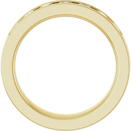 10K Yellow Gold 3/4 CTW Lab-Grown Diamond Anniversary Band
