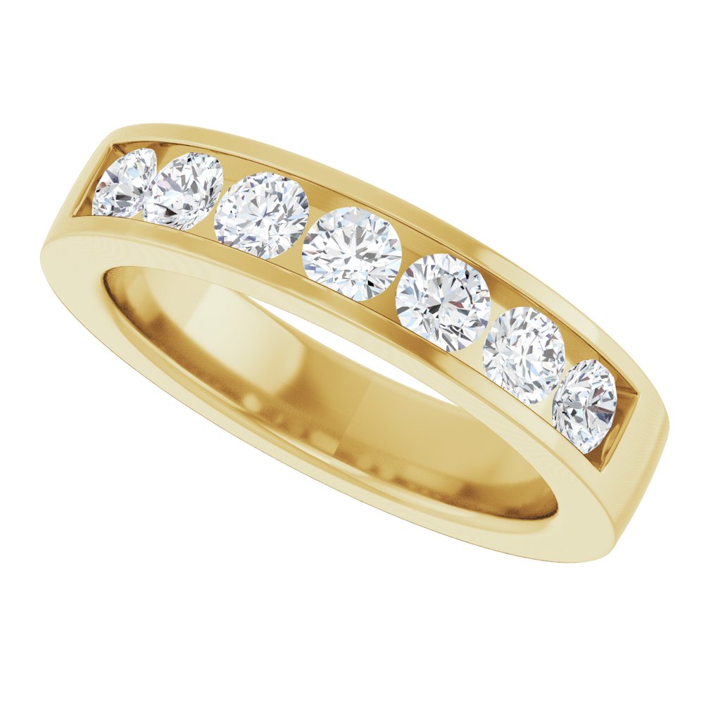 10K Yellow Gold 3/4 CTW Lab-Grown Diamond Anniversary Band