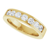 10K Yellow Gold 3/4 CTW Lab-Grown Diamond Anniversary Band