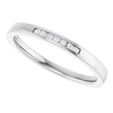 10K White Gold .05 CTW Natural Diamond Anniversary Band