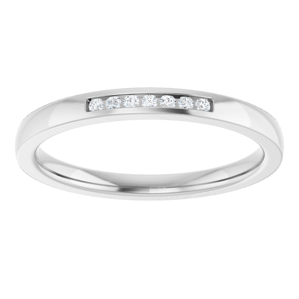 10K White Gold .05 CTW Natural Diamond Anniversary Band