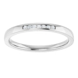 10K White Gold .05 CTW Natural Diamond Anniversary Band