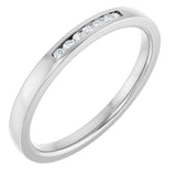 10K White Gold .05 CTW Natural Diamond Anniversary Band