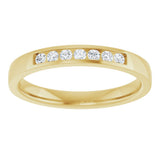 10K Yellow Gold 1/8 CTW Natural Diamond Anniversary Band