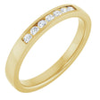 10K Yellow Gold 1/8 CTW Natural Diamond Anniversary Band