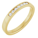 10K Yellow Gold 1/8 CTW Natural Diamond Anniversary Band