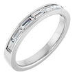 10K White Gold 3/4 CTW Lab-Grown Diamond Anniversary Band