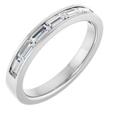 10K White Gold 3/4 CTW Lab-Grown Diamond Anniversary Band
