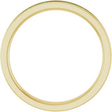 14K Yellow Gold Lab-Grown Emerald Anniversary Band