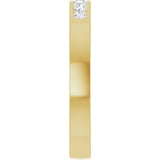 10K Yellow Gold 1/5 CTW Natural Diamond Anniversary Band