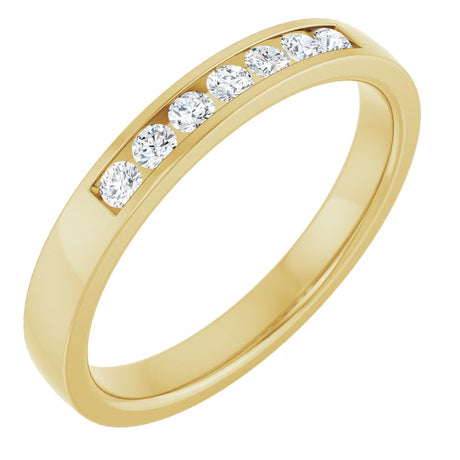 10K Yellow Gold 1/5 CTW Natural Diamond Anniversary Band